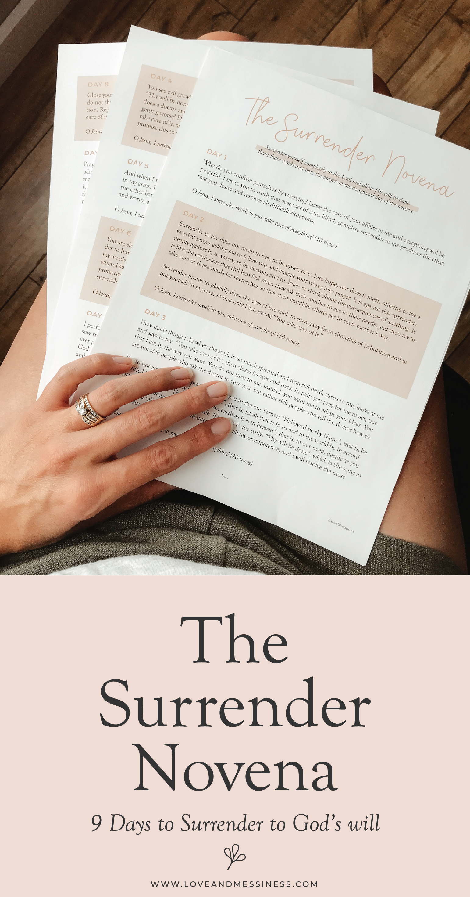 The Surrender Novena Surrender To God With This Free Novena Printable